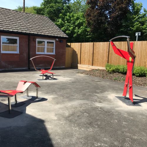 Our new outdoor gym equipment